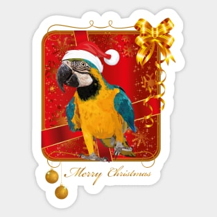 The blue-yellow macaw Sticker